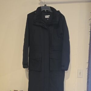 Lands' End Long Black Ski Jacket